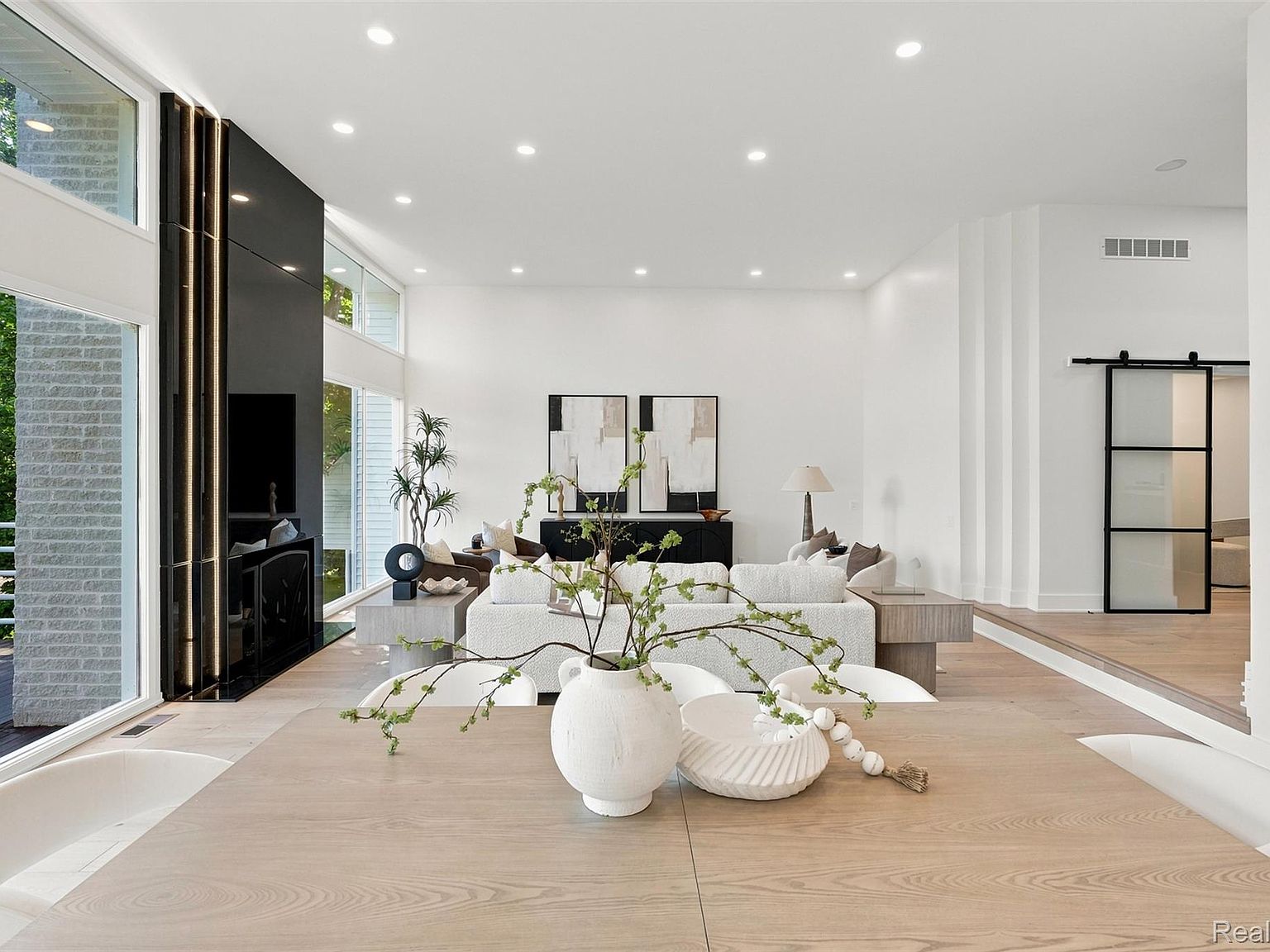 Staged living room