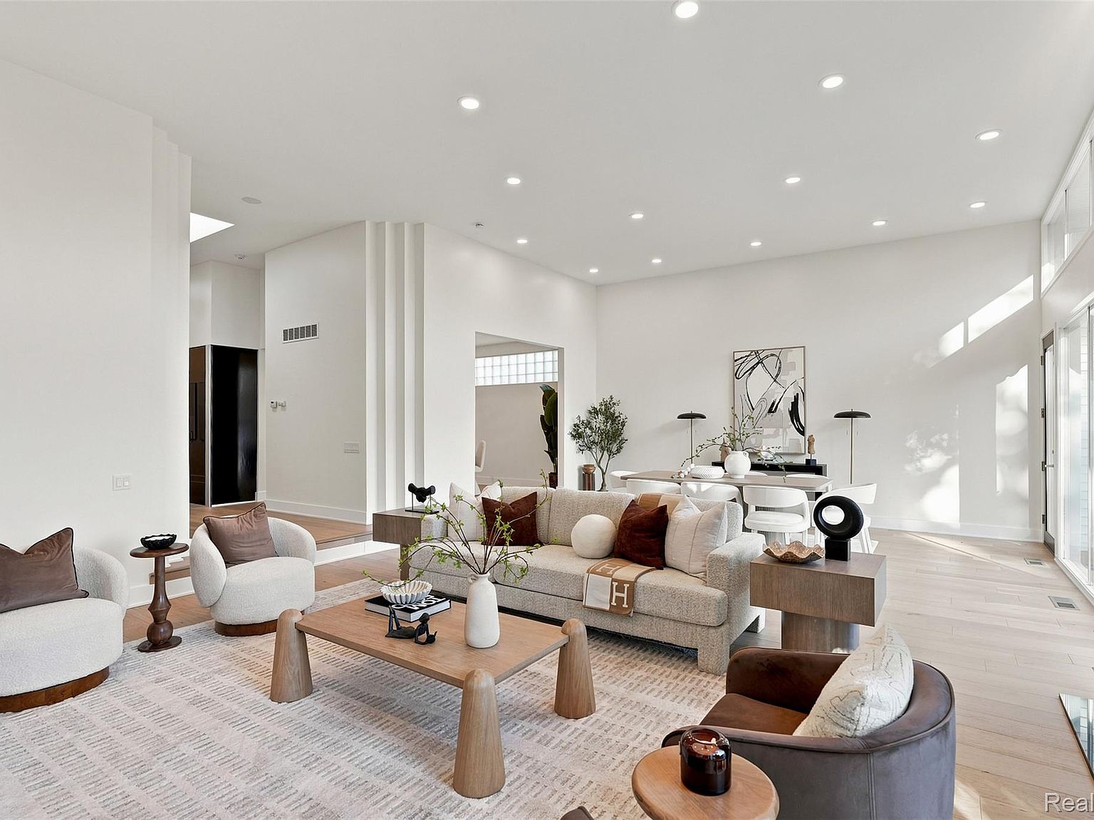 Staged living room